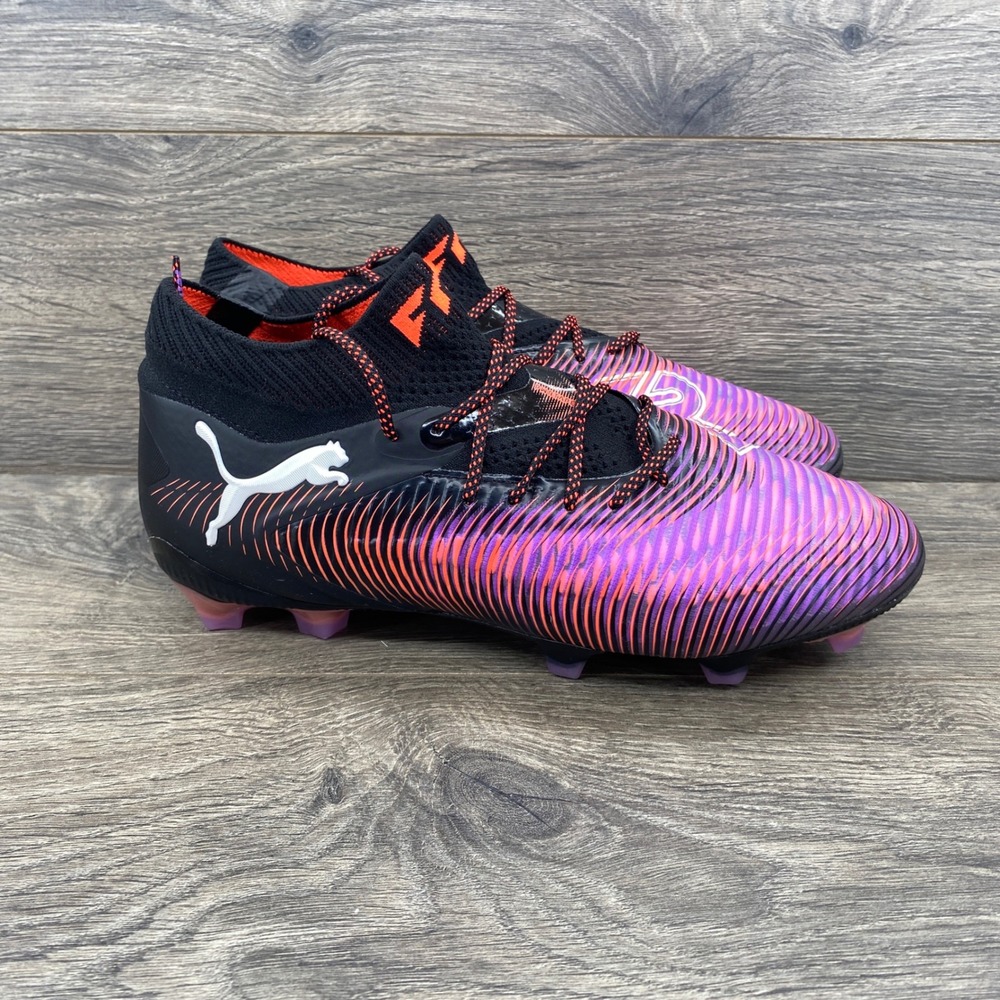 Puma Future Z 1.4 FG/AG Soccer Cleats Womens 8 Black Purple Orange 108380-01
